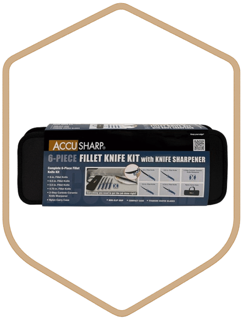 ACCUSHARP 6 PIECE FILLET KNIFE SET & SHARPENER - Image 3