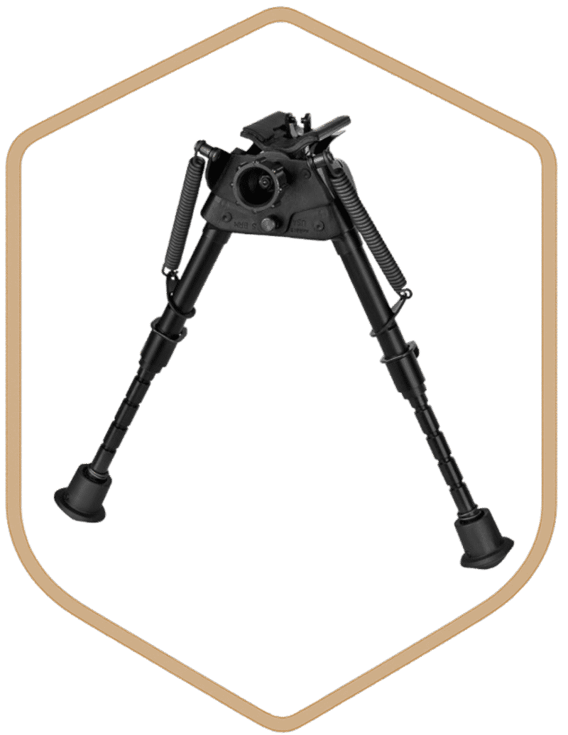 HARRIS BIPOD BRM 6-9" LEG NOTCHED ROTATE BASE