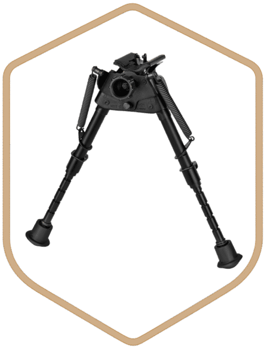 HARRIS BIPOD BRM 6-9" LEG NOTCHED ROTATE BASE