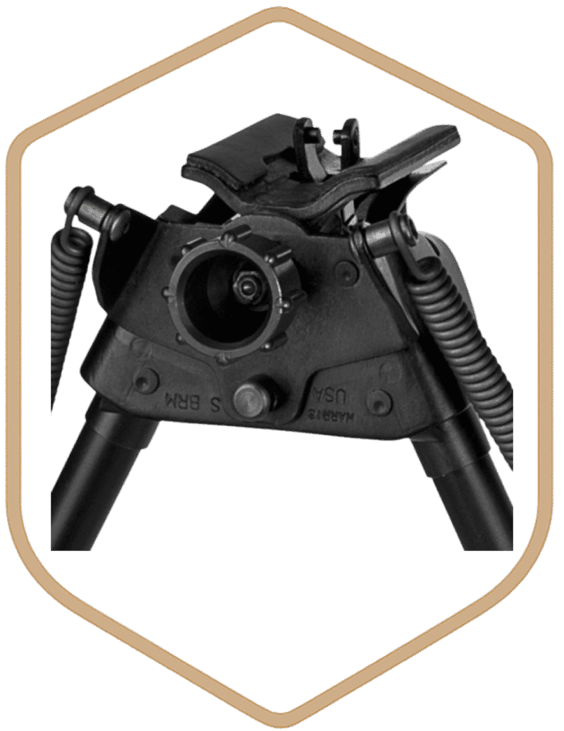 HARRIS BIPOD BRM 6-9" LEG NOTCHED ROTATE BASE - Image 2