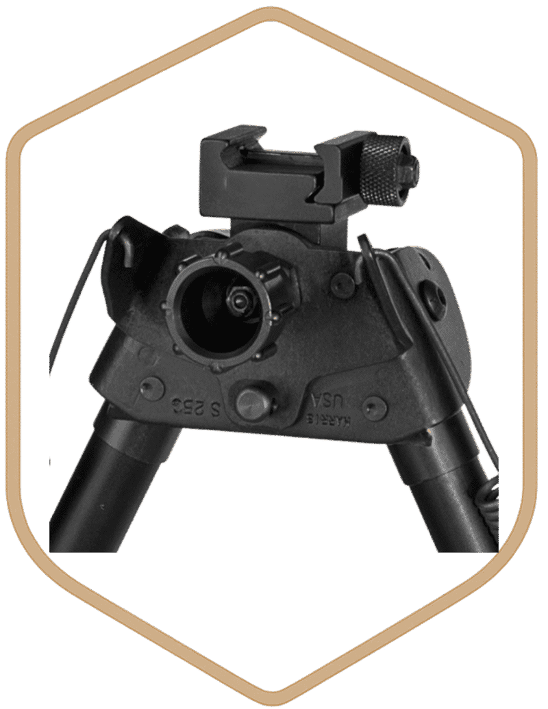 HARRIS BIPOD S-25CP 13.5-27" ROTATE PICATINNY BASE - Image 3