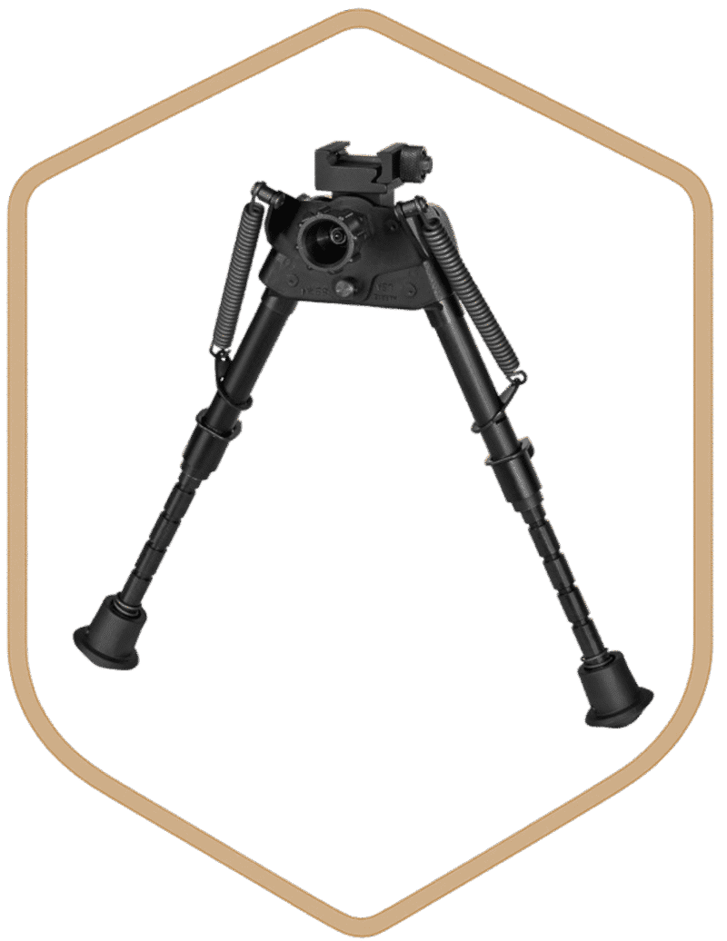 HARRIS BIPOD S-BRMP 6-9" NOTCHED ROTATE PICATINNY
