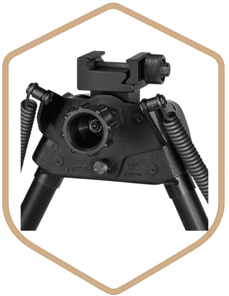 HARRIS BIPOD S-BRMP 6-9" NOTCHED ROTATE PICATINNY - Image 2