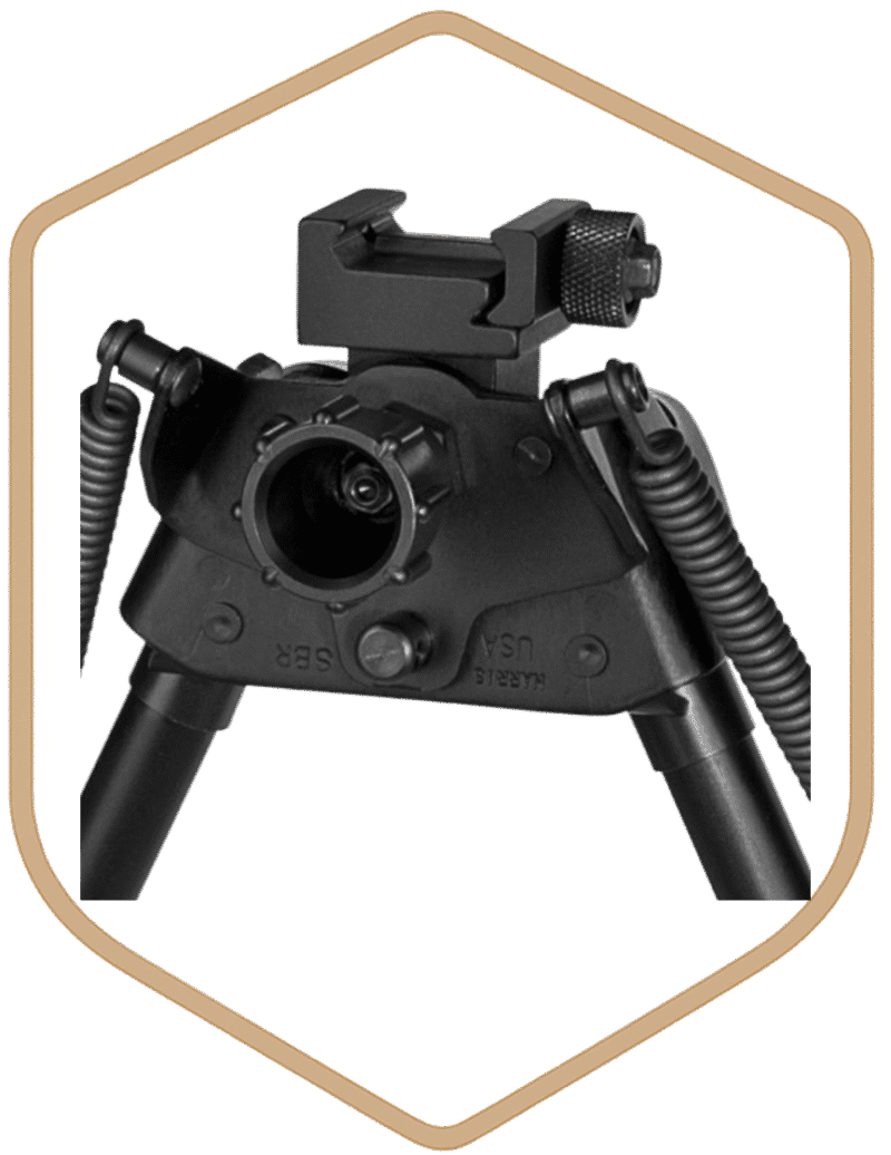 HARRIS BIPOD S-BRP 6-9" ROTATE PICATINNY BASE - Image 2