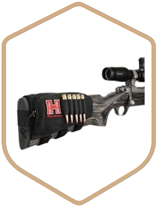 HORNADY CHEEKPIECE AMMO POUCH BLACK RH